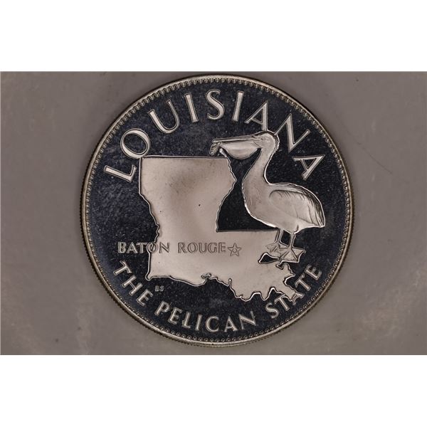 .51 OZ. STERLING SILVER PROOF LOUISIANA STATE