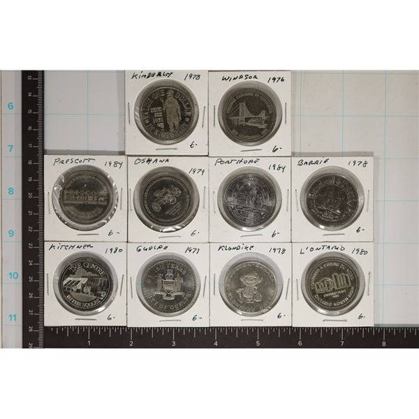 10-CANADA SO CALLED DOLLARS: KITCHNER, PRESCOTT,