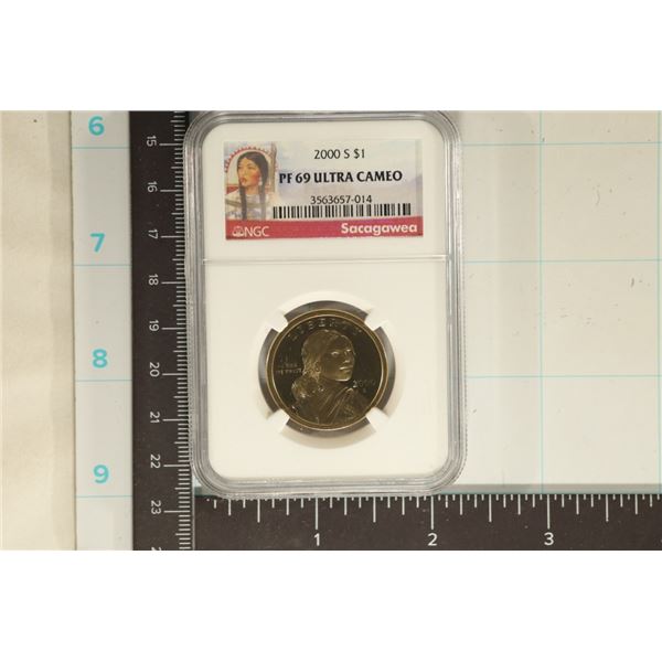 2000-S SACAGAWEA DOLLAR NGC PF69 ULTRA CAMEO