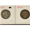 Image 1 : 1911-S & 1914-D SILVER BARBER QUARTERS