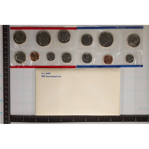 1981 US MINT SET (UNC) P/D/S (WITH ENVELOPE)