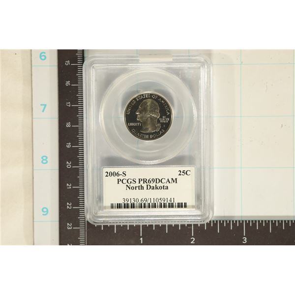 2006-S NORTH DAKOTA QUARTER PCGS PR69 DCAM