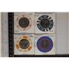 Image 1 : 4-$1 METAL INSERT CASINO CHIPS: 2-SAN JUAN