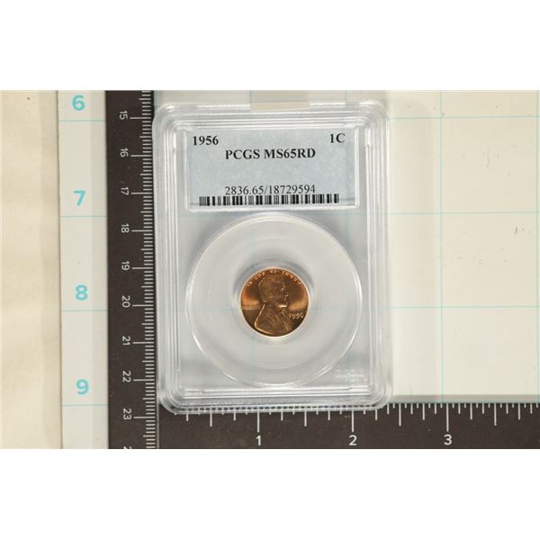 1956 LINCOLN WHEAT CENT PCGS MS65RD