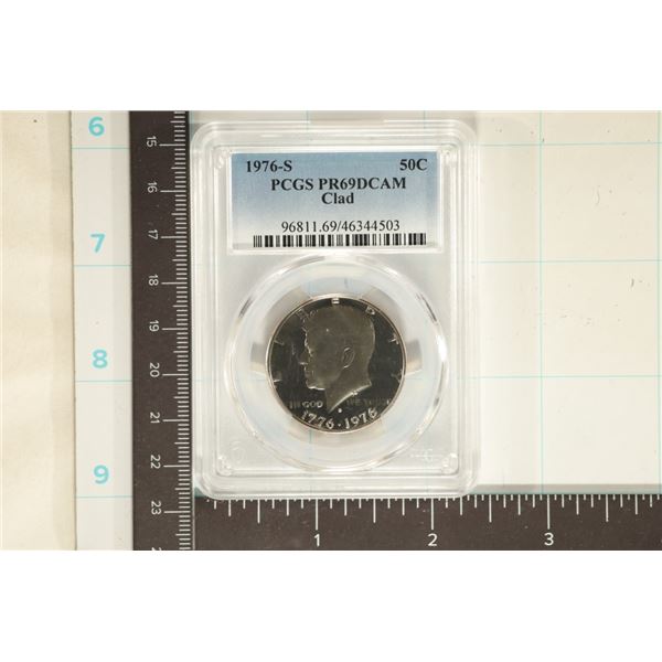 1976-S KENNEDY HALF DOLLAR PCGS PR69 DCAM
