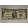 Image 1 : 1953-A US $5 SILVER CERTIFICATE WITH 4 SMALL HOLES