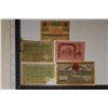 Image 1 : 5 GERMAN NOTGELD BILLS: TEARS, RIPS AND MISSING