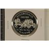 Image 1 : 1 TROY OZ .999 FINE SILVER PF ROUOND STAGECOACH
