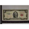 Image 1 : 1953-B STAR NOTE US RED SEAL $2 BILL CRISP WITH