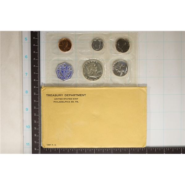 1957 US SILVER PROOF SET (WITH ENVELOPE(