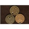 Image 2 : 3-1848 US LARGE CENTS WITH HOLES