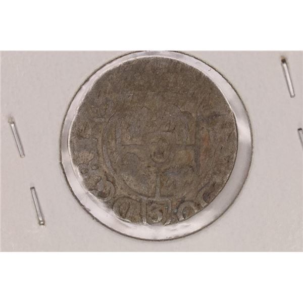 1600'S HAND HAMMERED POLAND SILVER 1/24TH TALER