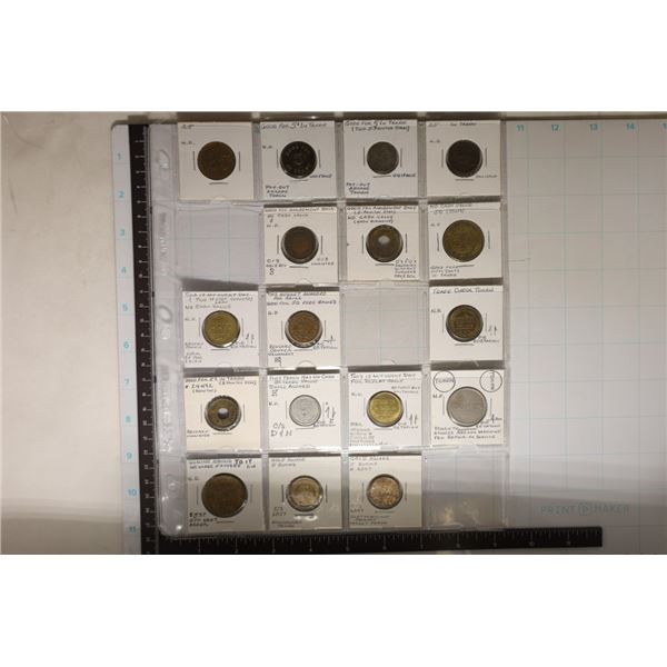 17 GOOD FOR, ARCADE, TRADE CHECK TOKENS. LUCKY DAY