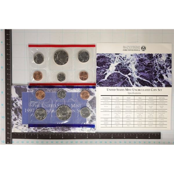 1997 US MINT SET (UNC) P/D (WITH ENVELOPE)