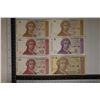 Image 1 : 6-CROATIA BILLS FROM 1991: 2-ONE DINAR, 1-FIVE