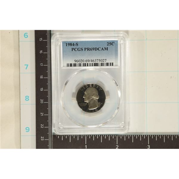 1984-S WASHINGTON QUARTER PCGS PR69 DCAM