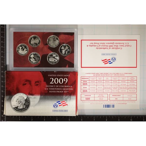 2009 SILVER US 50 STATE QUARTERS PROOF SET WITH