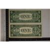 Image 2 : 2-STAR NOTE US $1 SILVER CERTIFICATES: 1935-D & E