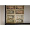 Image 1 : 8-JAPAN 10 SEN BILLS: 5-1944 WITH BUILDING AND 3-