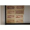 Image 2 : 8-JAPAN 10 SEN BILLS: 5-1944 WITH BUILDING AND 3-