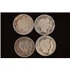 Image 1 : 1898, 1903, 1909 & 1915 SILVER BARBER DIMES