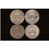Image 2 : 1898, 1903, 1909 & 1915 SILVER BARBER DIMES