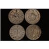 Image 1 : 4-SILVER IRAN 1 RIALS: CIRCA 1940'S .1236 OZ. ASW