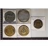 Image 1 : 5-SPORTS MEDALS 1.5"-2 1/8TH" IN SIZE. ALL ARE