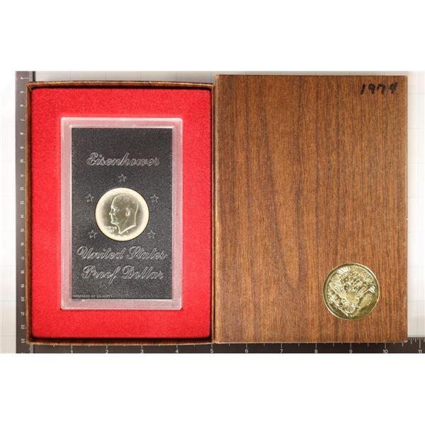 1974 IKE SILVER DOLLAR (BROWN PACK) SOME