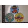 Image 1 : 3 PLASTIC CASINO GAMING CHIPS: IRON HORSE CASINO