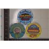 Image 2 : 3 PLASTIC CASINO GAMING CHIPS: IRON HORSE CASINO