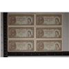 Image 1 : 6-CRISP UNC VINTAGE HONG KONG 1 CENT NOTES