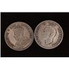 Image 2 : 2-SILVER SOUTH AFRICA 1 SHILLING COINS: 1933 &