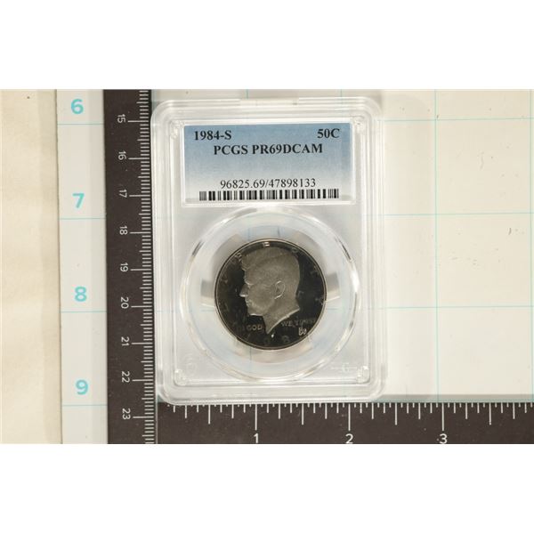 1984-S KENNEDY HALF DOLLAR PCGS PR69 DCAM