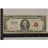 Image 1 : 1966 US $100 BILL RED SEAL INK ON OBVERSE & REV.