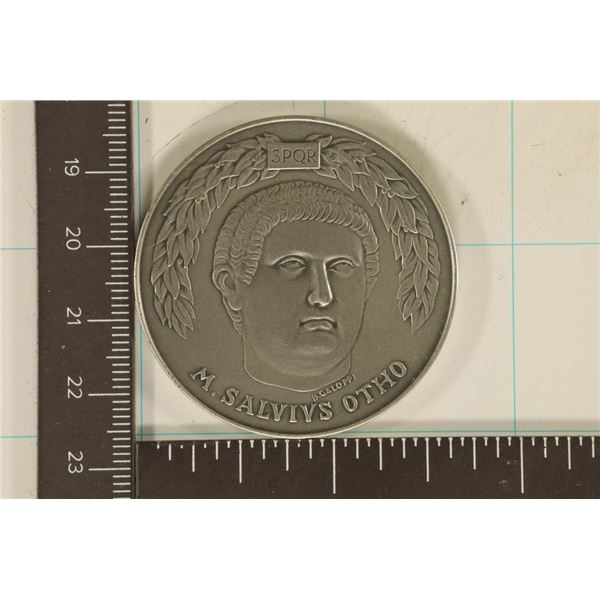 1.29 STERLING SILVER CAESARS MEDAL "M. SALVIVS