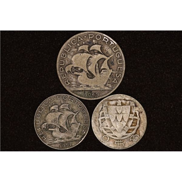 .2862 OZ. ASW TOTAL PORTUGUESE COINS: 1-1943