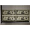 Image 1 : 4-CU CONSECUTIVE SERIAL # US $1 SILVER CERT,
