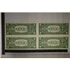 Image 2 : 4-CU CONSECUTIVE SERIAL # US $1 SILVER CERT,