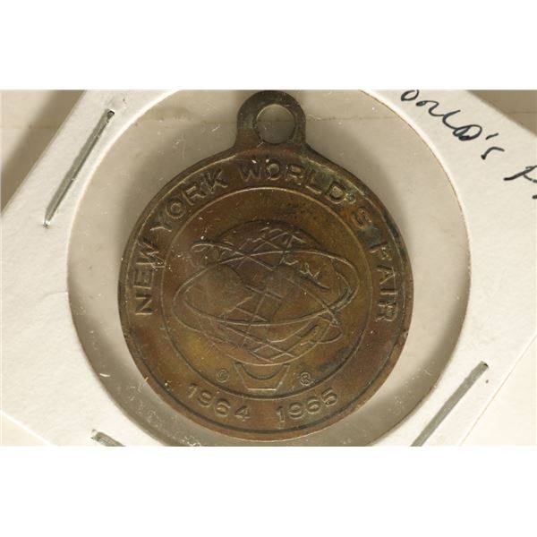1964-65 NEW YORK WORLD'S FAIR PENDANT
