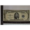 Image 1 : 1953 US STAR NOTE $5 SILVER CERT. BLUE SEAL