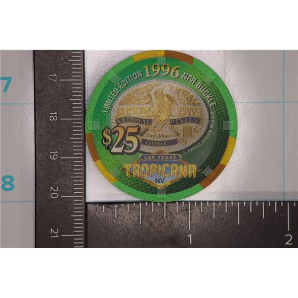 $25 TROPICANA CASINO CHIP 1996 NATIONAL FINALS