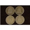 Image 1 : 1857, 75, 76 & 1891 SILVER SEATED LIBERTY DIMES