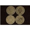 Image 2 : 1857, 75, 76 & 1891 SILVER SEATED LIBERTY DIMES