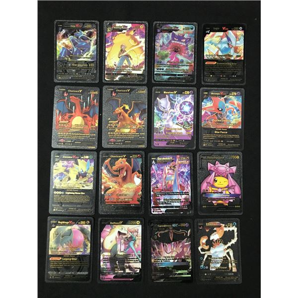 LOT OF BLACK POKEMON CARDS