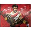 Image 1 : HUGH JACKMAN AND RYAN REYNOLDS DUAL SIGNED 8X10 - KB COA