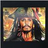 Image 1 : JOHNNY DEPP SIGNED PIRATES OF THE CARIBBEAN 8X10 - KB COA