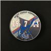Image 1 : MARCUS NASLUND SIGNED VANCOUVER CANUCKS HOCKEY PUCK GCG HOLO