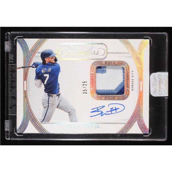 2024 PANINI FLAWLESS BOBBY WITT JR  PRIME PATCH AUTOGRAPHS 05/25