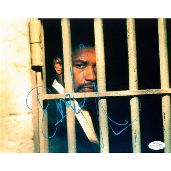 DENZEL WASHINGTON SIGNED 8X10 PHOTO PSA COA